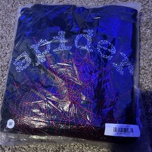 Rhinestone spider hoodie